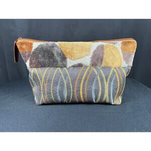 Handmade Bag Designer Fabric Mixed Patterns Browns & Copper Sturdy Satchel Case